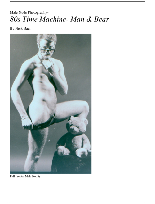 Nick Baer Gallery Com Athletic And Artistic Male Nudity In Books