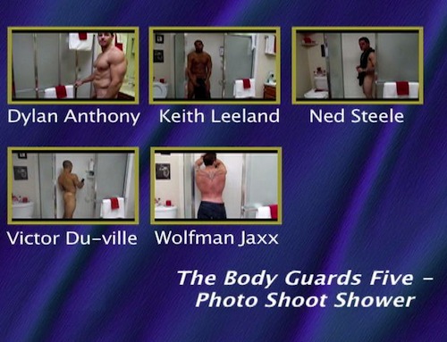 The-Body-Guards-Five---Photo-Shoot-Shower-gay-dvd